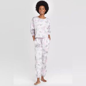 Colsie Tie-dye Cropped Lounge Sweatshirt